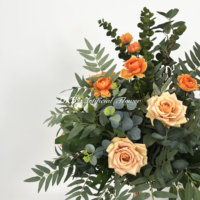 Boules de fleurs artificielles en soie réaliste DKB en gros, centre de table de mariage, décoration de hôtel, villa, fête, taille personnalisable