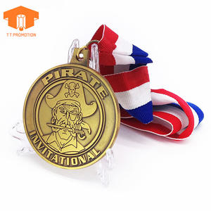 Hochwertiger Hersteller Metall Kupfer beschichtet Gold Doppel Logo Schule Teilnahme Sport Display Benutzer definierte 2D Lanyard Medaille - Product Image 6