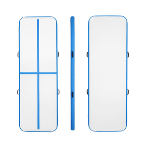 Tapis <span class=keywords><strong>Airtrack</strong></span> gonflable de 10 cm d'épaisseur en EVA pour gymnastique, acrobaties, entraînement, avec pompe électrique et sac, utilisation yoga, longueur variée - Product Image 5