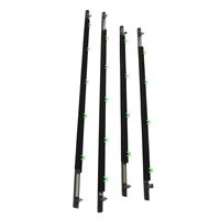 Garniture de moulure de fenêtre coupe-froid résistant à l'usure Durable 4 pièces ceinture de fenêtre de porte coupe-froid pour CRV 2007-2011