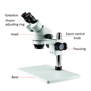 7X-45X zoom continu binoculaire <span class=keywords><strong>Microscope</strong></span> spécialisé deux lentilles support en métal haute qualité Magnificat grande plaque de <span class=keywords><strong>base</strong></span> - Product Image 2