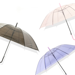Parapluie <span class=keywords><strong>de</strong></span> <span class=keywords><strong>pluie</strong></span> Transparent en PVC, couleur mixte, dôme <span class=keywords><strong>de</strong></span> <span class=keywords><strong>pluie</strong></span>, parapluie <span class=keywords><strong>de</strong></span> fête <span class=keywords><strong>de</strong></span> mariage, adulte, longue poignée, bâton droit, <span class=keywords><strong>petit</strong></span> parapluie - Product Image 2