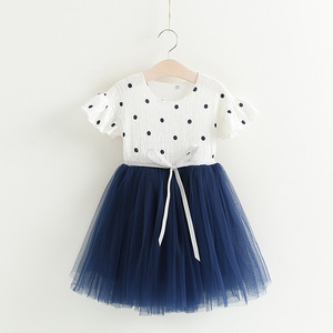 Shopping en ligne en Inde Robe tutu d'été à pois pour bébés filles - Product Image 1