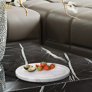 Organizador de Perfume, taza de café, bandeja de Bar, diseño personalizado, exhibición de panadería, bandeja de piedra de mármol, decoración, anillo de joyería, bandeja blanca - Product Image 5