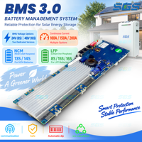 Система солнечной энергии Seplos Split LiFePO4 Battery BMS 3.0 100A 150A 200A с Bluetooth, активной балансировкой, 48В/51.2В, штабелируемая, для гибридных сетей