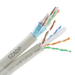 UTP/FTP kablosu CAT6 bakır CCA 23AWG 24AWG ağ kablosu OEM fabrika fiyat