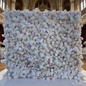 Mur floral artificiel 5D naturel 8x9 pieds pour jardinage domestique, vente chaude pour Pâques - Product Image 3