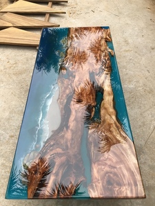 Meubles faits main de qualité supérieure, design bleu océan 2026, résine époxy haute transparence, table sur mesure (taille et épaisseur) - Product Image 3
