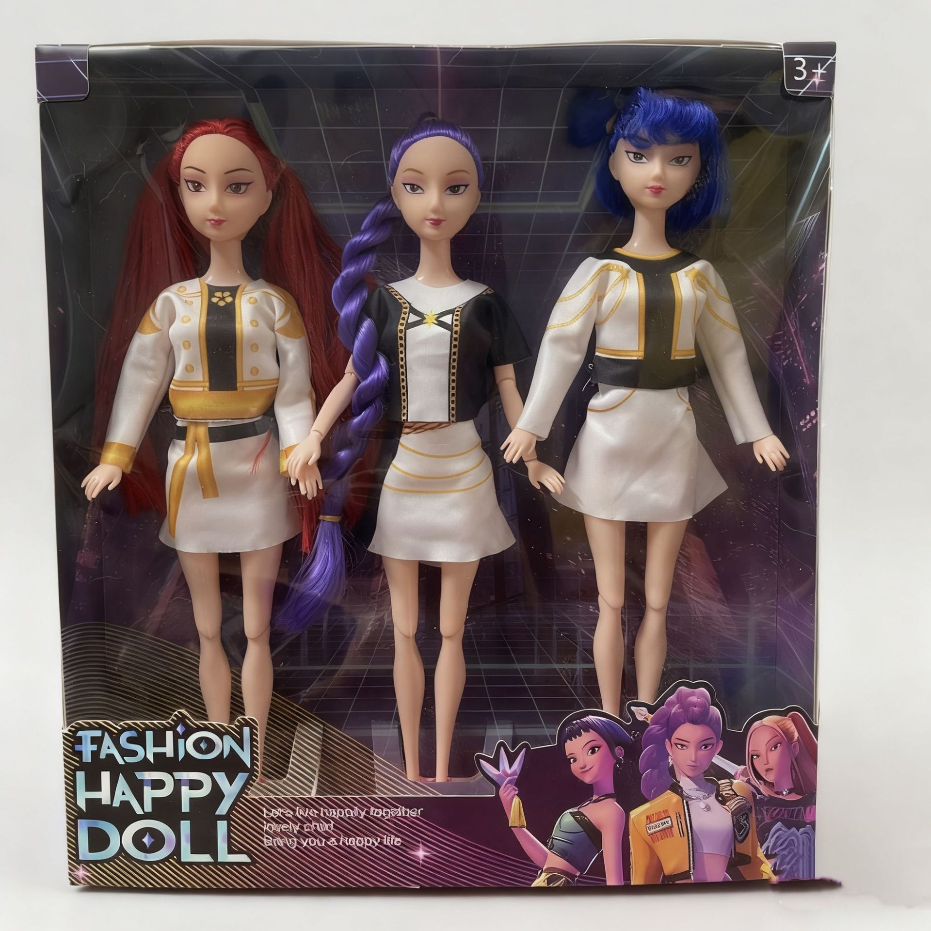 Bianco, stile classico - Set da 3 pezzi