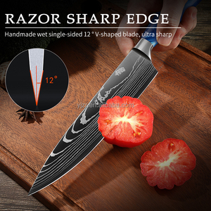 Nhựa chuyên nghiệp Damascus Sushi butcher trái cây bít tết Santoku Dao nấu ăn dao sắc nét Nhật Bản đầu bếp nhà bếp dao thiết lập - Product Image 4