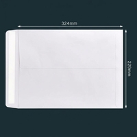50 enveloppes auto-adhésives en papier kraft brun A4, format C4 (229x324mm), 120g, grand format sans ventouse