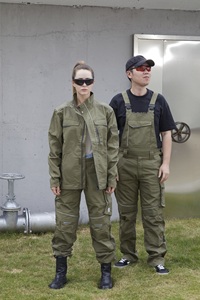 Salopette <span class=keywords><strong>Pantalon</strong></span> Vert militaire pour les travailleurs <span class=keywords><strong>de</strong></span> la construction - Product Image 4