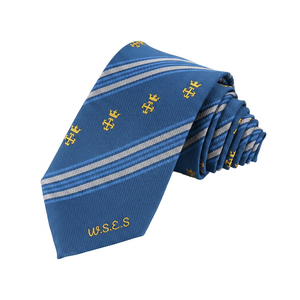 Corbatas Económicas al por Mayor con Etiqueta Privada, Corbata <span class=keywords><strong>de</strong></span> Poliéster Jacquard con Puntos Rosas, Proveedor Chino para Hombre - Product Image 1