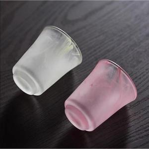 Frosted Glass Teacups 50ml Asian Zen Design Small Aroma Cups For Individual Tea Tasting - Product Image 4