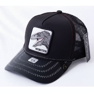 Cappello Monster Trucker in Tessuto a Rete, 6 Pannelli, Regolabile, Unisex, Casual, Primavera-Estate, con Ricamo sul Pannello Frontale - Product Image 1