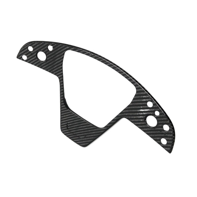 High Quality Carbon Fiber Steering Wheel Panel Trim Cover for Tesla Model S Model X LR Plaid 2022 Car Interior Accessories