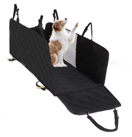 Housse de siège auto Alpet améliorée en tissu Oxford avec fenêtre de visualisation en maille, antidérapante, respirante, installation facile, tapis de protection arrière pour animaux domestiques