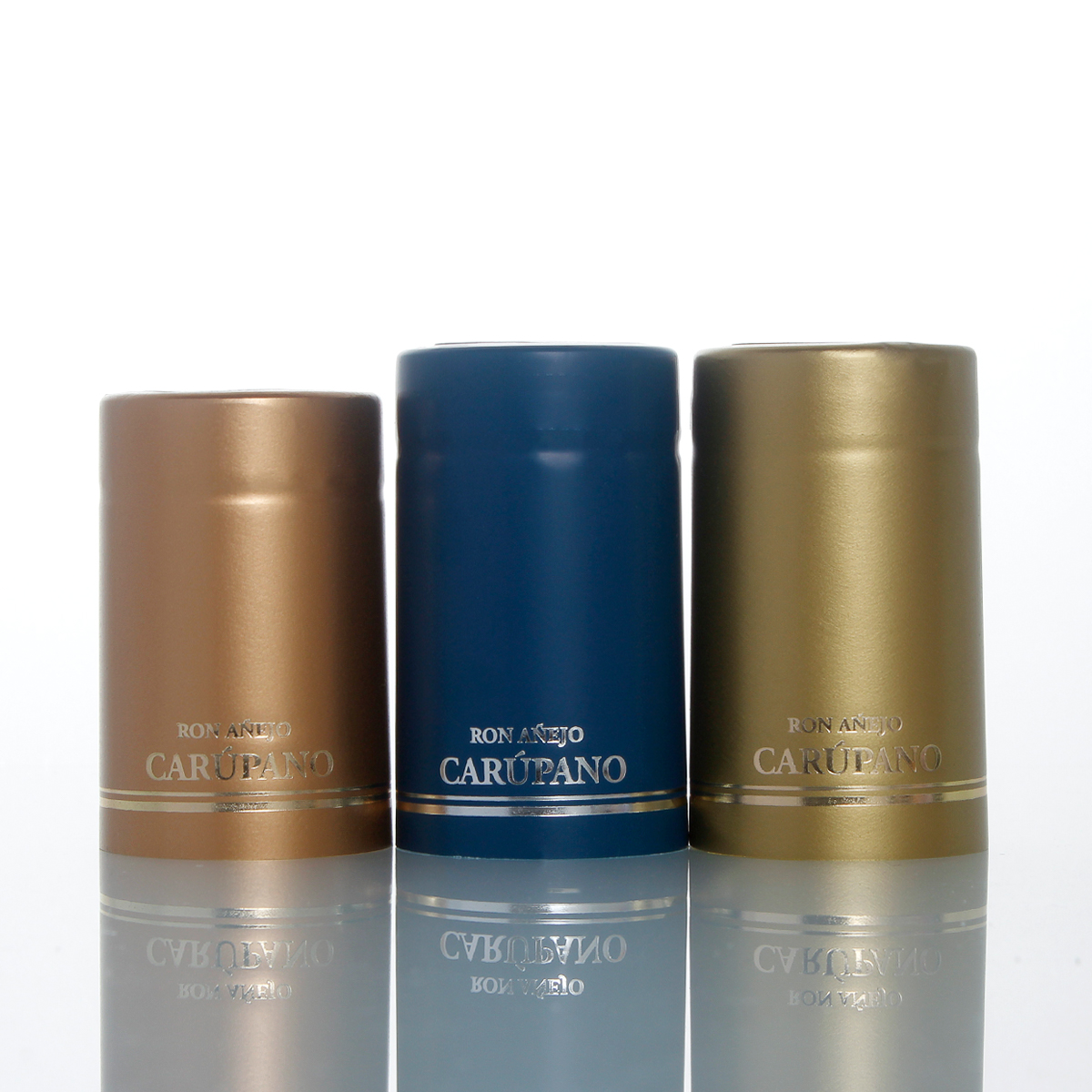LOW MOQ gin rum tequila vodka wine bottle metal PVC Aluminum Foil heat shrink Capsule with tear tab