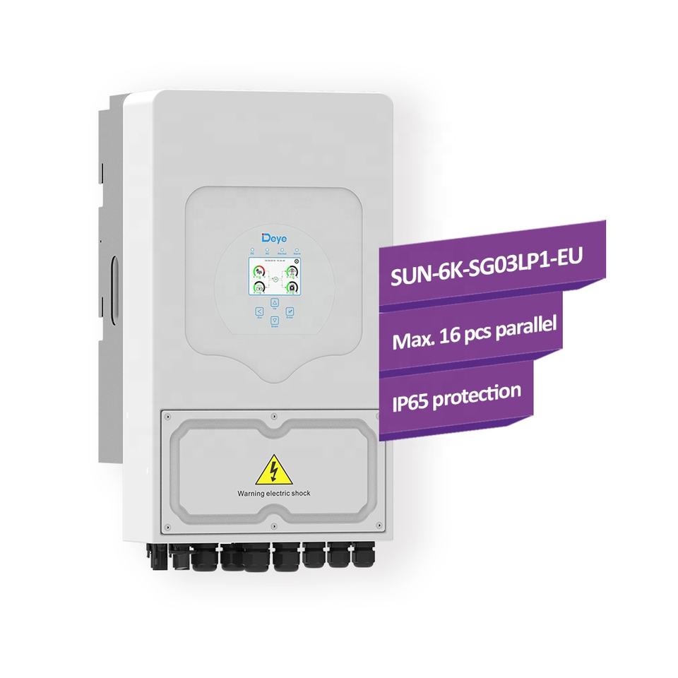 Deye SUN-6K-SG03LP1-EU 6KW Dual MPPT LV Single Phase Solar Hybrid ...