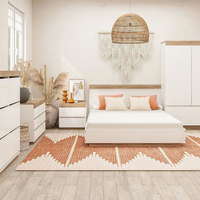 Ensemble de meubles de chambre à coucher modernes, lit queen size multifonctionnel, lits en bois king size avec cadre de rangement