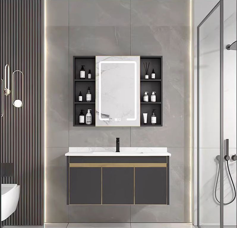 Stainless Steel Bathroom Cabinet with Ceramic