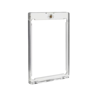 Porte-cartes magnétique 35PT avec fermeture éclair – Étui de rangement transparent en plastique pour cartes de sport de baseball - Product Image 5
