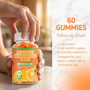 Complément Alimentaire OEM ODM <span class=keywords><strong>Vitamine</strong></span> D3 K2 <span class=keywords><strong>Vitamine</strong></span> <span class=keywords><strong>B6</strong></span> Gummies Calcium Magnésium Zinc pour la Santé Osseuse, Nerveuse <span class=keywords><strong>et</strong></span> Immunitaire des Adultes - Product Image 5