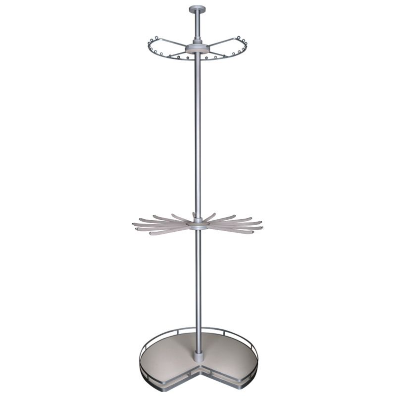 Rotating Clothes Rack Internal 3 Layers Multifunctional Corner Clothes Rotating Storage Basket Rack ...