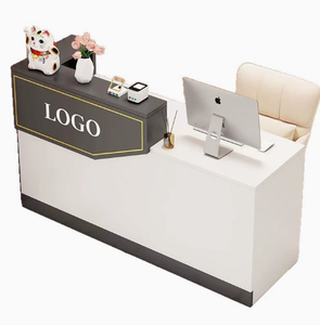 Comptoir de caisse en bois durable, moderne et minimaliste pour magasin de vêtements, salon de beauté, supermarché, hôpital, école - Product Image 5