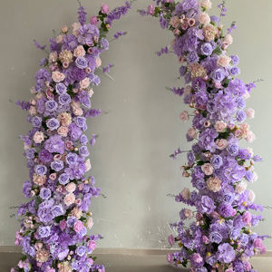 ซุ้มดอกไม้ประดิษฐ์รุ่น M-HOA059 ดีไซน์ใหม่ ซุ้มดอกกุหลาบผ้าไหม ฉากหลังซุ้มดอกไม้ประดิษฐ์สำหรับตกแต่งงานแต่งงาน - Product Image 1