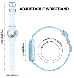 <span class=keywords><strong>Custodia</strong></span> per tracker GPS Anti-smarrimento con braccialetto regolabile per bambini <span class=keywords><strong>Air</strong></span> Tag TPU braccialetto trasparente per <span class=keywords><strong>Apple</strong></span> airtag - Product Image 3