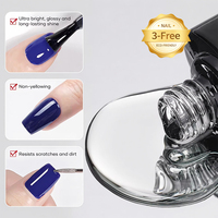 Vernis Gel de Finition Effet Cristal 15ml, Marque Privée, Sans Jaunissement, Sans Résidu, Super Brillant, Vernis Gel Diamant, Gel UV