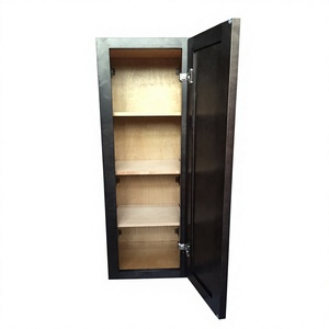Novedoso Gabinete de Cocina de Madera Maciza con Despensa, Estilo Moderno Personalizado Curvo de 2 Puertas - Product Image 3