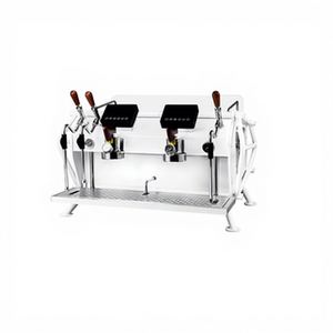 Barista <span class=keywords><strong>Express</strong></span> Espresso Machine Leaf Style Double Group Espresso Coffee Machine en venta - Product Image 1