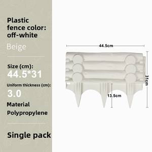 Clôture de jardin en plastique épais à motif de briques, décoration extérieure pour bordure de jardin, mur de soutènement pour potager - Product Image 6