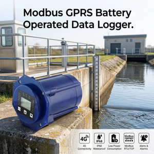 Enregistreur de données Modbus GPRS alimenté par batterie, 4G, IP68, étanche, dispositif de mesure automatique du niveau - Product Image 1