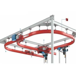 Grúa aérea flexible de 500Kg, 1 tonelada, 2 toneladas, pequeño sistema de grúa de riel monorriel, ampliamente utilizado Taller de grúas puente de Servicio Ligero - Product Image 1