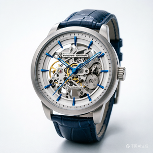 Reloj de Pulsera de Cuero Mecánico Automático de Moda de Lujo para Hombre con Diseño Hueco, Caja de Acero Inoxidable, Esfera de 43 mm, Resistente al Agua 3BAR - Product Image 3