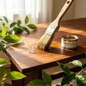 Table basse pour le salon, plateau en <span class=keywords><strong>bois</strong></span> massif, surface anti-rayures, structure robuste, meubles de loisirs pour <span class=keywords><strong>l</strong></span>'espace de détente familial - Product Image 3