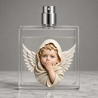 Botol Parfum Kaca Pipih 100ml dengan Pompa Semprot, Produsen Kemasan Kosmetik