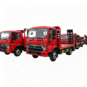 รถบรรทุกพื้นเรียบแบบแถวเดียว 4x2 ราคาโรงงาน พร้อมบันไดโลหะด้านหลัง กำลัง 170 แรงม้า รถก่อสร้างพื้นต่ำ - Product Image 1