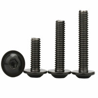 Acier au carbone M2 M2.5 ASTM A325 GR A B C ASTM 449 B7 B8 B8M Vis à tête cylindrique hexagonale à empreinte cruciforme en oxyde noir