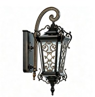 Applique murale d'hôtel de style européen antique, étanche, en aluminium, avec LED et garantie de 5 ans pour l'extérieur de la villa et le jardin