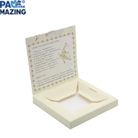 Boîte d'emballage cosmétique en papier kraft pliable écologique, magnifique, pour flacons, maquillage, huile essentielle, parfum, coffret cadeau