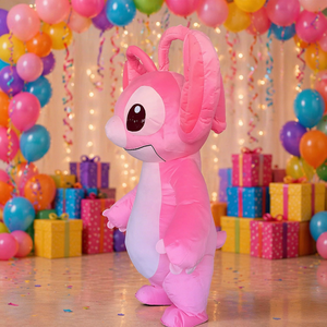 Costume Gonfiabile da Mascotte Rosa da 2m/2.6m <span class=keywords><strong>per</strong></span> <span class=keywords><strong>Adulti</strong></span>, Ideale <span class=keywords><strong>per</strong></span> Festival e Vacanze - Vendita Calda dalla Fabbrica - Product Image 2