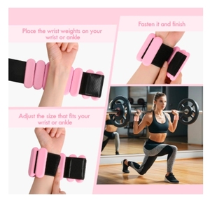 All'ingrosso bracciale <span class=keywords><strong>da</strong></span> polso <span class=keywords><strong>e</strong></span> caviglia regolabile in Silicone rosa <span class=keywords><strong>da</strong></span> 2kg per gli uomini <span class=keywords><strong>e</strong></span> le donne pesi per le gambe del <span class=keywords><strong>braccio</strong></span> (2lb) - Product Image 6