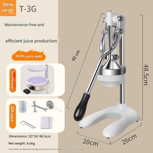 Presse-agrumes manuelle robuste pour usage professionnel dans les stands de jus – Extracteur de jus de fruits efficace - Product Image 6