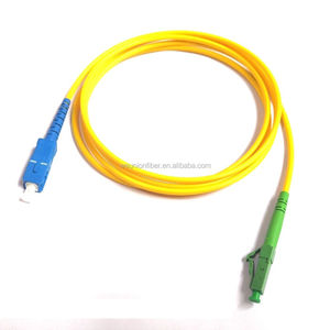 متوافقة مع GR326 القياسية الألياف البصرية التصحيح الحبل 1 متر SC/APC- LC/APC البسيط واحدة وضع G.657A2 2.0 مللي متر سترة من كلوريد متعدد الفينيل الأصفر - Product Image 6