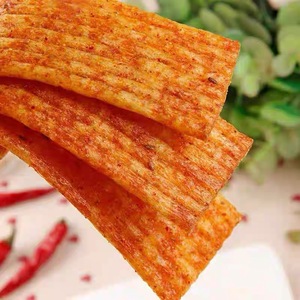 Produit phare de l'usine : Latiao chinois de qualité supérieure, épicé, soufflé, semi-moelleux, en forme de bande de gluten, collation céréalienne 20g - Product Image 3