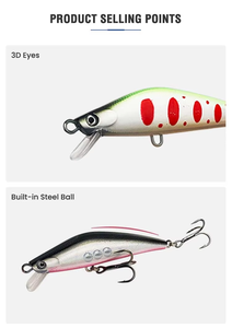 8.3cm/8.8g flottant méné <span class=keywords><strong>leurre</strong></span> vibrant jigging eau douce eau salée leurres de pêche pour <span class=keywords><strong>truite</strong></span> bar saumon - Product Image 2
